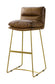 Alsey - Bar Chair - Saddle Brown Top Grain Leather