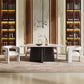 Jacory - Dining Table With Bottocino Marble Top - Espresso