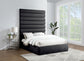 Adam - Chenille Fabric Bed With 89" Headboard