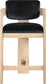 Sacha - Velvet Stool With Natural Base