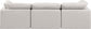 Indulge - Linen 3 Seat Modular Sofa