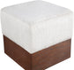 Havre - Ottoman / Stool With Brown Base