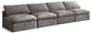 Plush - Modular Armless 4 Seat Sofa