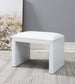G-315 - Wood Vanity Stool - White