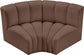 Arc - Faux Leather 2 Piece Modular Sofa
