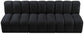Arc - Velvet 3 Piece Modular Straight Sofa