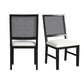 Bahama Breeze - Fabric Dining Chair (Set of 2) - White / Black