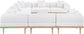 Laguna - 8 Piece Resilient Water Resistant Fabric 142" Upholstered Outdoor Patio Modular Sectional