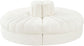 Rummi - Round Velvet Performance Fabric Upholstered 4 Piece Modular Sofa