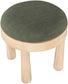 Larea - Linen Textured Fabric Ottoman - Natural Base