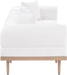 Laguna - 3 Piece Resilient Water Resistant Fabric 106.5" Upholstered Outdoor Patio Modular Sofa