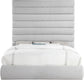 Adam - Linen Fabric Bed With 89" Headboard