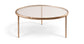 Evren - Glass Top And Aluminum Base Coffee Table