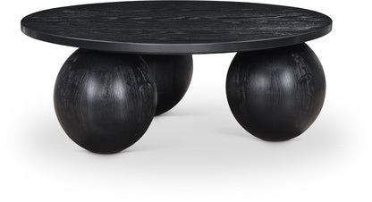 Fitch - Wood Oak Veneer Coffee Table - 3 Legs