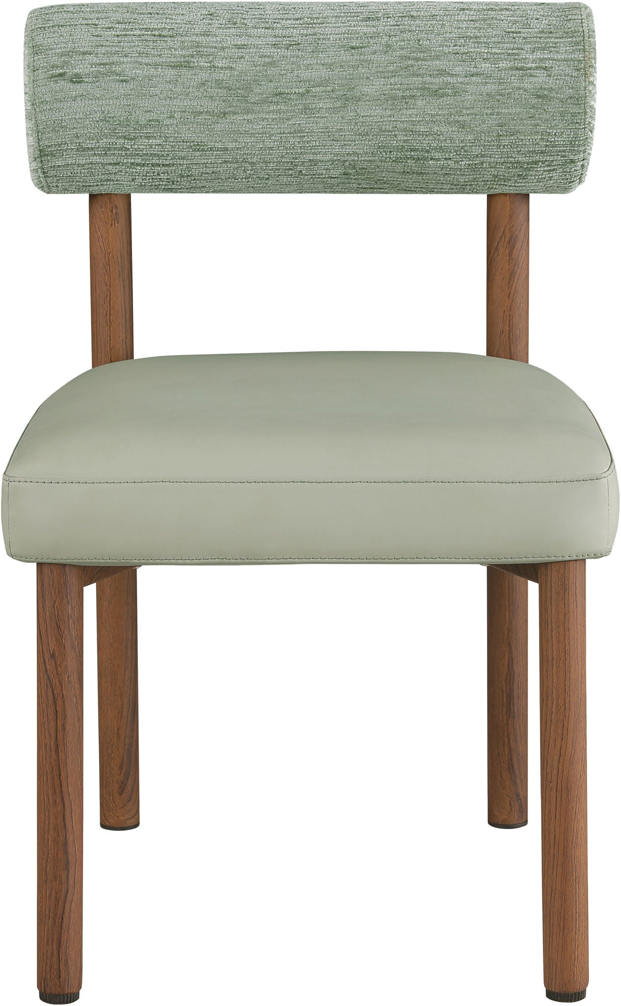 Paramo - Chenille Fabric and Vegan Leather Upholstered Dining Chair