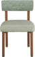 Paramo - Chenille Fabric and Vegan Leather Upholstered Dining Chair