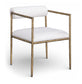 Axis - Linen Textured Cream Fabric Upholstered Dining Chair (Set of 2)