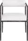Axis - Linen Textured Cream Fabric Upholstered Dining Chair (Set of 2)