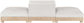 Turin - Chenille Fabric Upholstered Modular Sectional - White