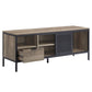 Nantan - 21" TV Stand - Rustic Oak & Black