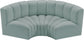 Arc - Faux Leather 3 Piece Modular U-Shaped Sofa