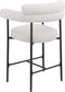 Blake - Counter Stool With Black Base (Set of 2)
