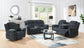 U179 - Motion Loveseat - Charcoal Gray