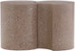 Dimple - End Table - Terazzo Finish