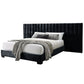 Rivas - Queen Bed - Black Fabric