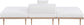 Laguna - 3 Piece Resilient Water Resistant Fabric Outdoor Patio Armless Modular Sofa