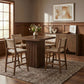 Entwine - Vegan Leather Upholstered Counter Stool - Painted Brown