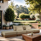 Mirella - 4 Piece Water Resistant Fabric Outdoor Patio Modular Sectional