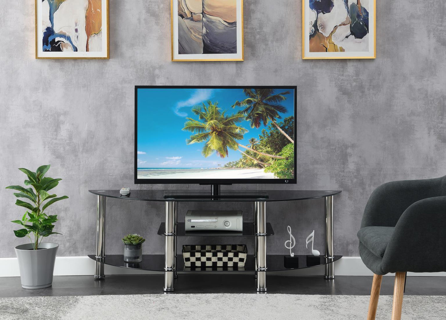W500 - TV Stand - Black