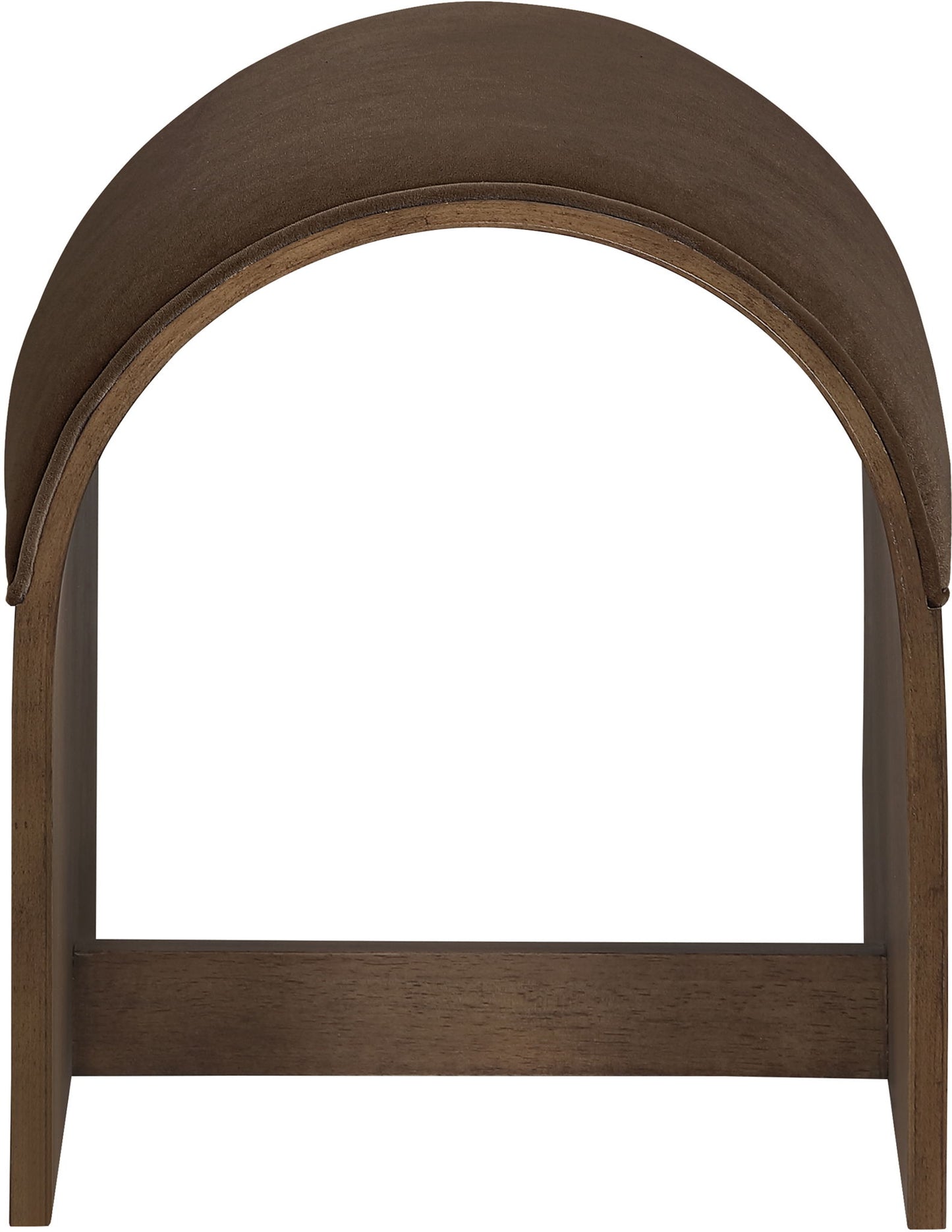 Sable - Velvet Performance Fabric Upholstered Bench