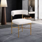 Rivage - Durable Dining Chair With Gold Frame (Set of 2)