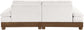 Turin - Chenille Fabric Upholstered Modular Sectional - Cream