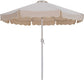 Amalfi - Patio Umbrella - Light Brown Base / White Pole