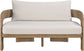 Sandbay - Olefin Water Resistant Fabric And Wicker Outdoor Patio Loveseat