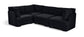 Hammond - Velvet Performance Fabric Upholstered 4 Piece Sectional