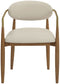 Riccio - Dining Arm Chair (Set of 2) - Walnut Frame