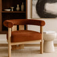 Arienzo - Performance Fabric Upholstered Accent Chair - Natural Base