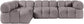 Orin - Fabric Velvet 4 Piece Modular Sectional