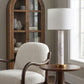 Opaline - Linen Textured Fabric And Brass Table Lamp