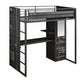 Cargo - Twin Loft Bed With Desk & Wardrobe - Gunmetal