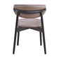 Lanae - Side Chair (Set of 2) - Coffee Polish Microfiber & Black