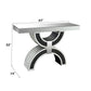 Nysa - Console Table With Faux Crystals - Mirrored