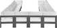 Nizuc - Outdoor Patio 12 Piece Modular Sectional With Gray Frame