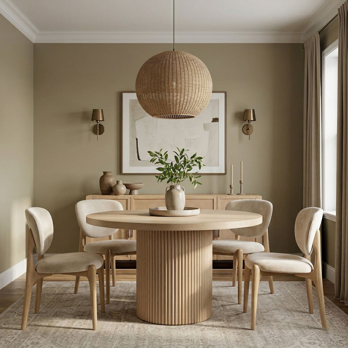 Velora - Upholstered Dining Chair (Set of 2) - Natural Base