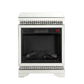 Lotus - Fireplace - Mirrored & Faux Ice Cube Crystals