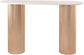 Cindra - Genuine Marble Top And Iron Base Console Table